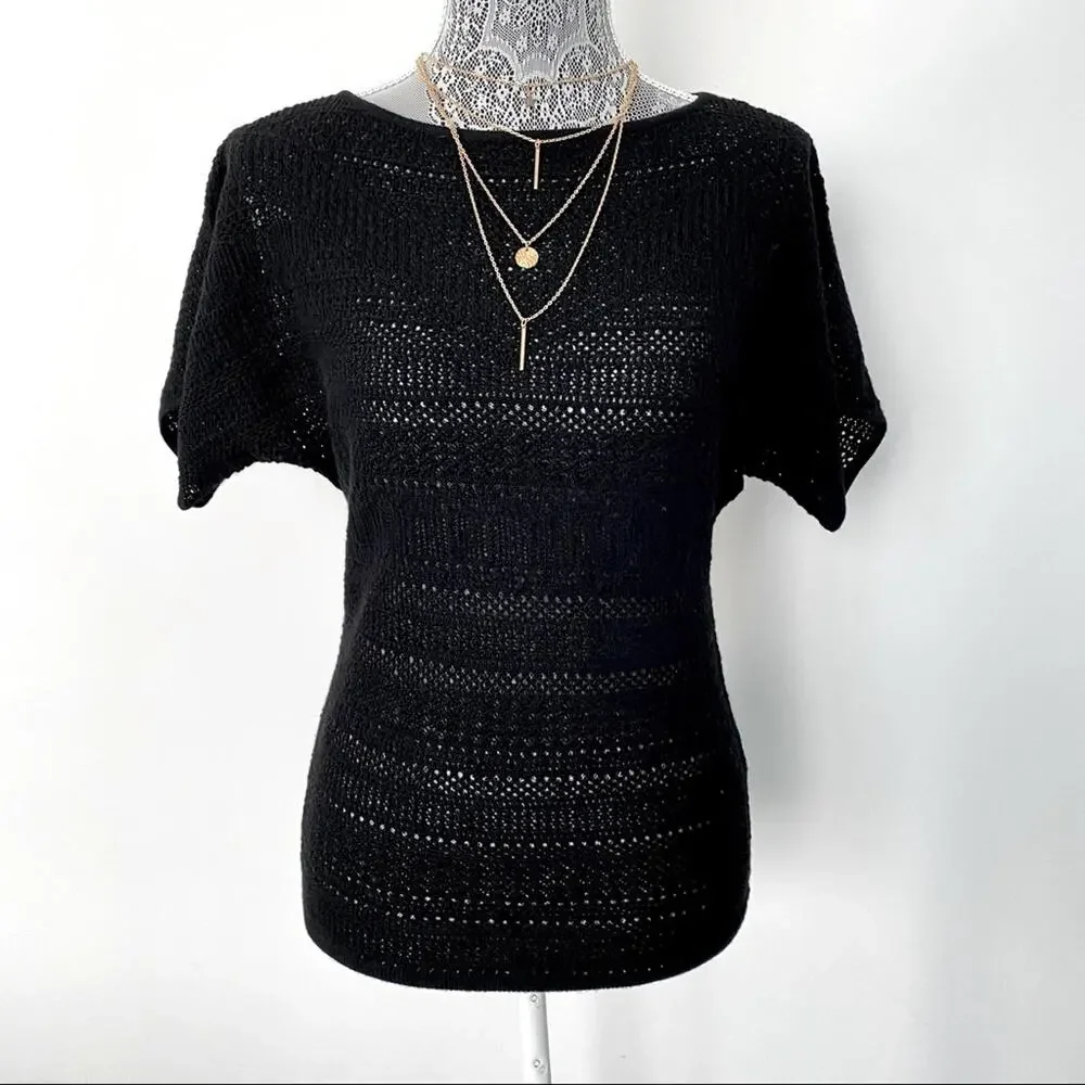 🦩HP🦩 LAUREN by RALPH LAUREN 100% Wool Knit Sweater Shirt Blouse Top XS